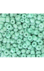 Glas rocailles kralen 8/0 (3mm) Lucite green